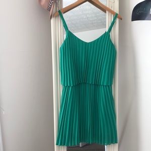 Green cocktail dress